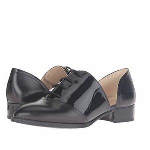Nine West Nevie Oxford Two-Piece Patent Flats